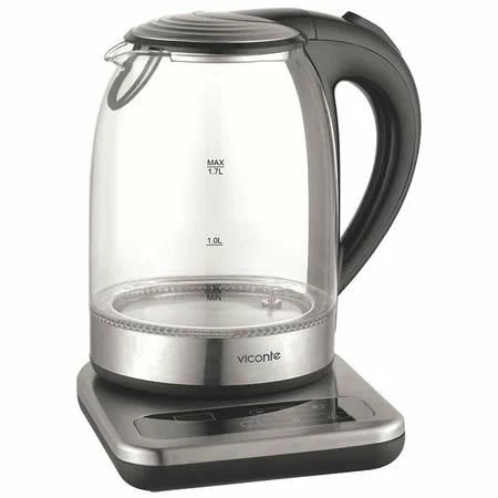 Электрический чайник Viconte VC-3320 (прозрачный, черный)