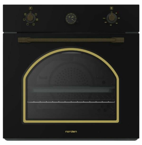 Духовой шкаф Norden NRD 6000 BL Rustic (чёрный)