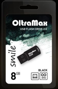 OLTRAMAX 8GB Smile USB2.0 черный