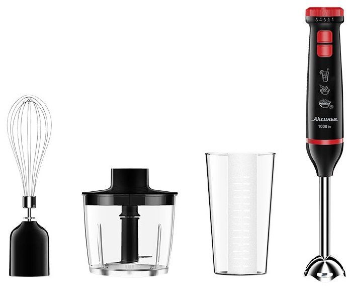 Блендер Аксинья КС-307В (черный, красный)