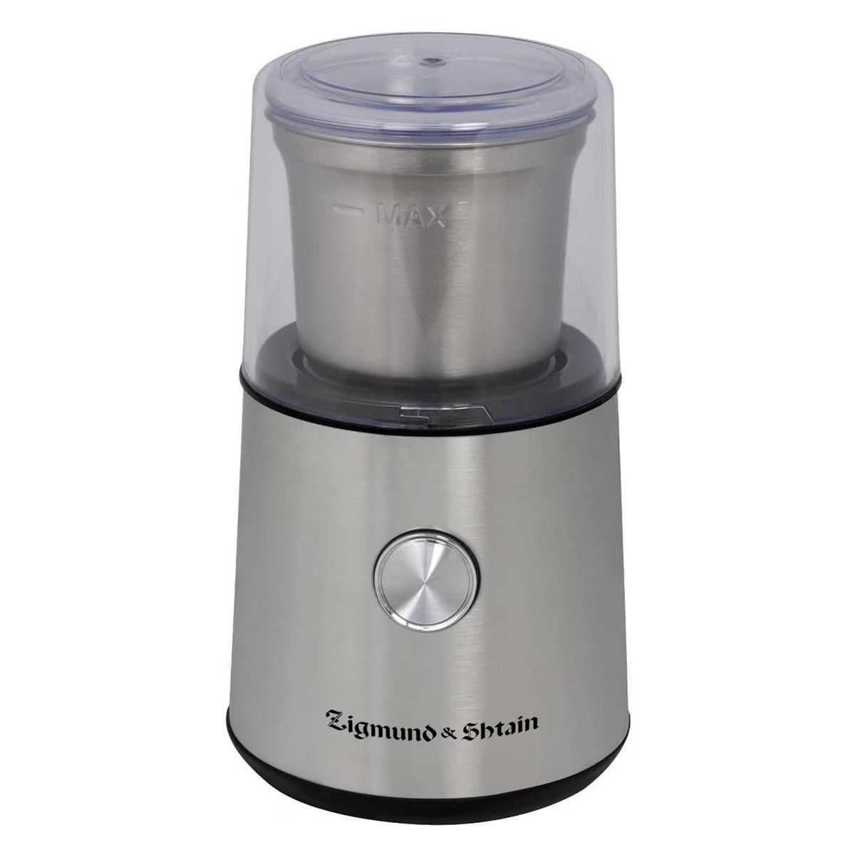Кофемолка Zigmund & Shtain Al caffe ZCG-10 (нержавеющая сталь)