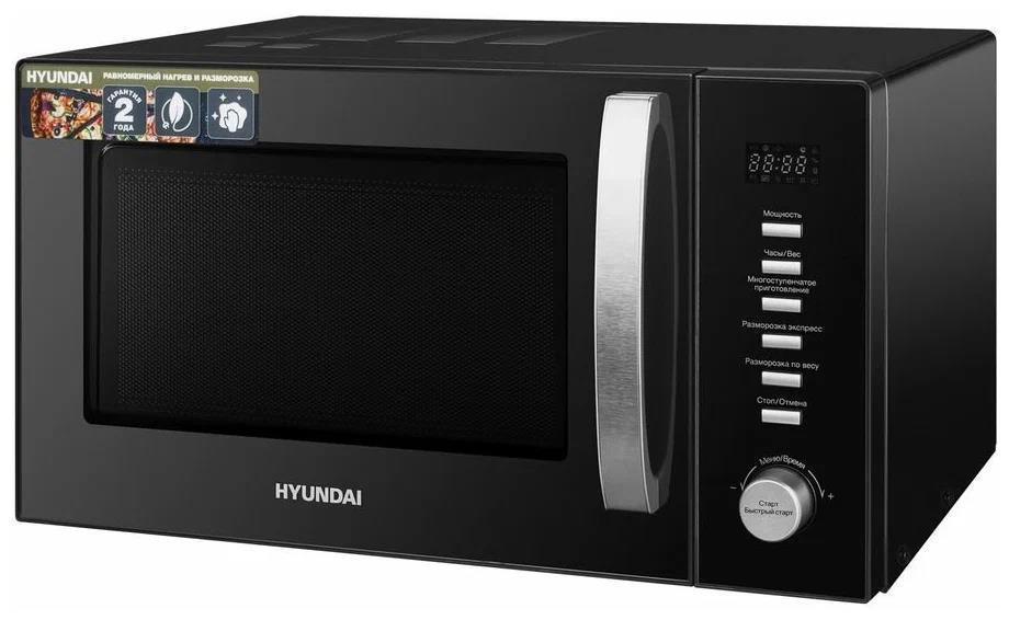 Микроволновая печь Hyundai HYM-D3028 (черный, серебристый)