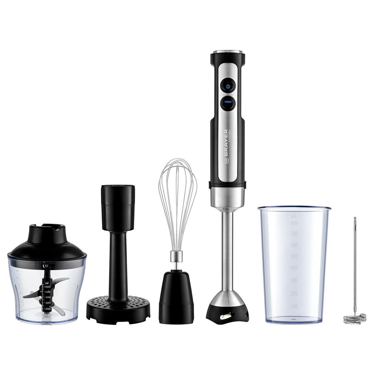 Блендер Brayer BR1256 (черный, стальной)