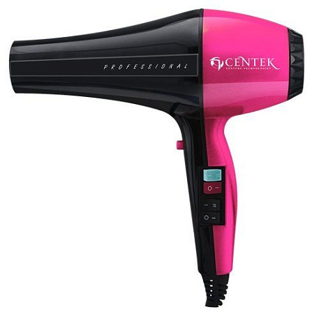 Фен CENTEK CT-2225 розовый, черный Фен CENTEK CT-2225 розовый, черный