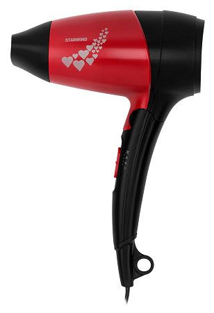 Компактный фен STARWIND SHD 7065 красный Компактный фен STARWIND SHD 7065 красный