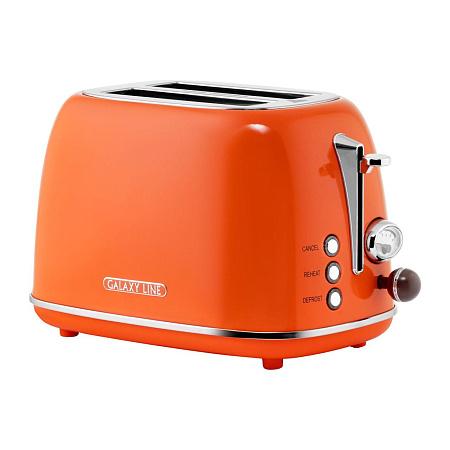 Тостер Galaxy GL2921 (оранжевый) Тостер Galaxy GL2921 (оранжевый)