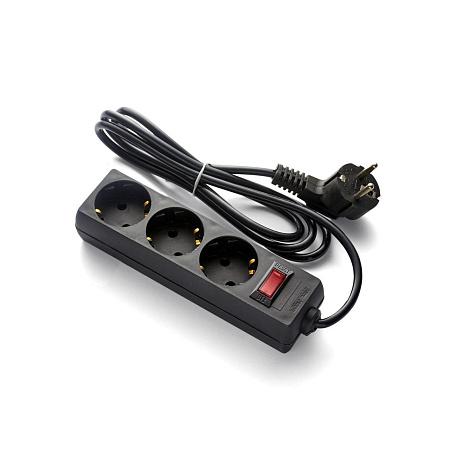 Сетевой фильтр ExeGate EC-3-3B 3 м, черный