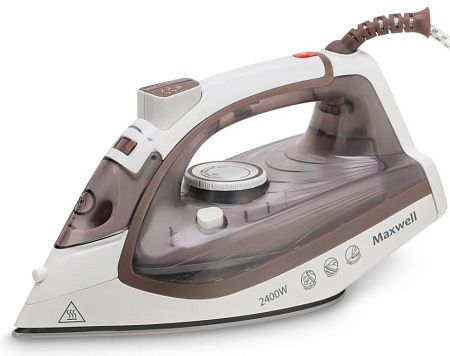 Утюг Maxwell MW-3047 (коричневый, белый) Утюг Maxwell MW-3047 (коричневый, белый)