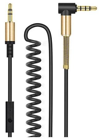 Кабель соединительный Hoco UPA02 3.5 mm jack-3.5 mm jack (черный) (1 м) Кабель соединительный Hoco UPA02 3.5 mm jack-3.5 mm jack (черный) (1 м)