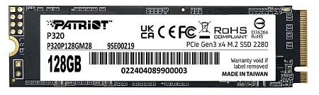 SSD диск Patriot P320 (128 Гб (M.2) 2280)/(P320P128GM28) SSD диск Patriot P320 (128 Гб (M.2) 2280)/(P320P128GM28)