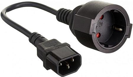 Переходник ExeGate EC-30P (CEE 7/7-IEC 320 C14) черный 0,15 м