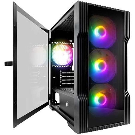 Корпус 1STPLAYER TRILOBITE T3-G (mATX, черный, без БП)/() Корпус 1STPLAYER TRILOBITE T3-G (mATX, черный, без БП)/()