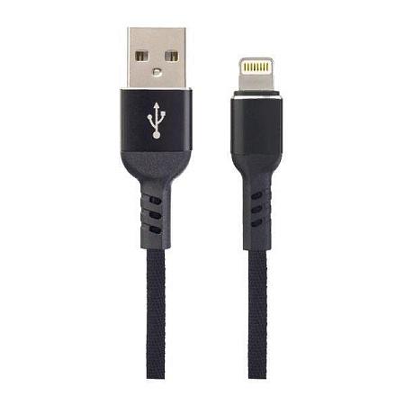 Кабель соединительный Perfeo I4316 (USB 2.0 A-Lightning 8P) черный 1 м