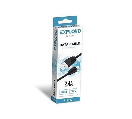 EXPLOYD EX-K-1297 Дата-кабель USB - TYPE-C 1М чёрный