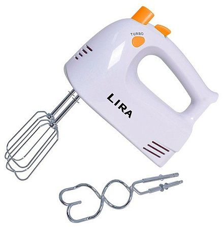 Миксер Lira LR0302 (оранжевый, белый)