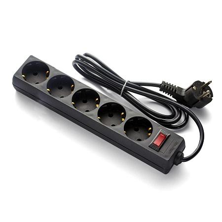 Сетевой фильтр ExeGate EC-5-3B 3 м, черный Сетевой фильтр ExeGate EC-5-3B 3 м, черный