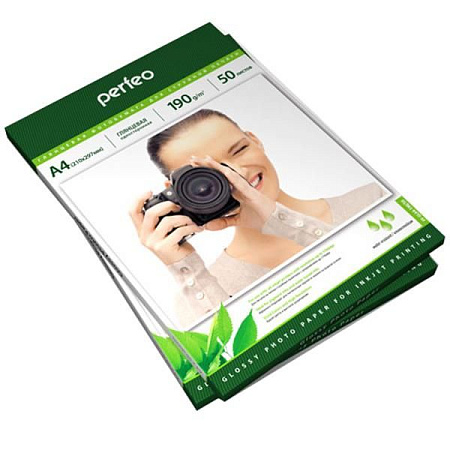 Фотобумага Perfeo PF-GLA4-190/50