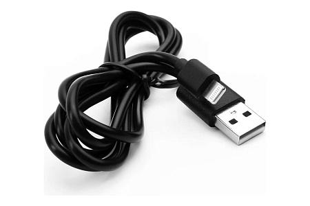 Кабель питания Ergolux Elx-cdc03p-c02 (USB 2.0 A-Lightning 8P) черный 1 м
