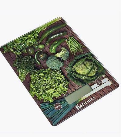 Весы кухонные Василиса ВА-019 Овощная лавка (зеленый, рисунок)