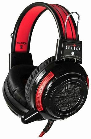 Компьютерная гарнитура Oklick HS-G300 ARMAGEDDON черно-красный ()