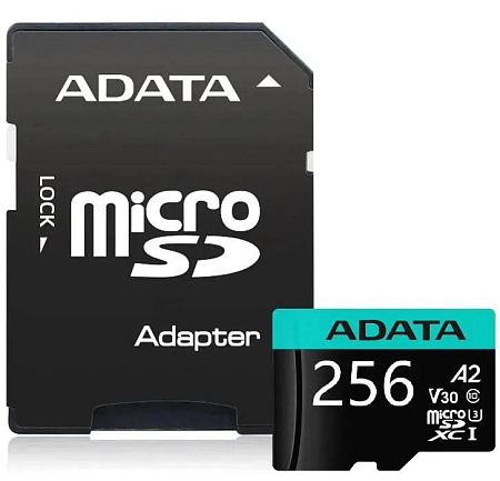 Карта памяти ADATA MicroSDXC Premier Pro Class 10 256 Гб адаптер на SD (AUSDX256GUI3V30SA2-RA1) Карта памяти ADATA MicroSDXC Premier Pro Class 10 256 Гб адаптер на SD (AUSDX256GUI3V30SA2-RA1)