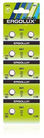 ERGOLUX (14312) AG 1 BL-10 (AG1-BP10, LR60 /LR621 /164 /364 батарейка для часов)