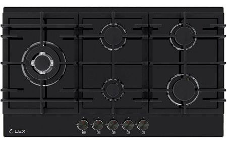 Варочная панель LEX GVG 955 BBL (черный)(газовая варочная поверхность) Варочная панель LEX GVG 955 BBL (черный)(газовая варочная поверхность)