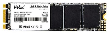 SSD диск NETAC N535N (256 Гб (M.2) 2280)/(NT01N535N-256G-N8X)