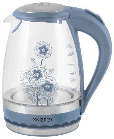 Электрический чайник Energy E-279 (синий, прозрачный)