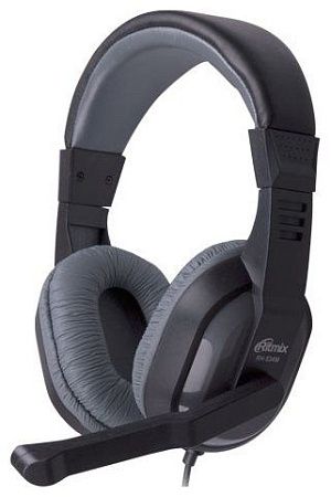 Компьютерная гарнитура Ritmix RH-534M черный/серый ()