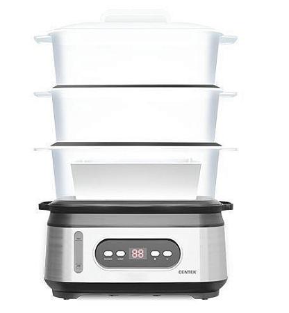 Пароварка CENTEK CT-1459 (серебристый)