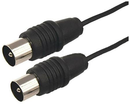 Кабель Rexant 17-5024 ТВ штекер-ТВ штекер (черный) (5 м) Кабель Rexant 17-5024 ТВ штекер-ТВ штекер (черный) (5 м)