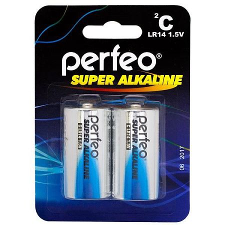 Батарейка Perfeo LR14-2BL SUPER ALKALINE
