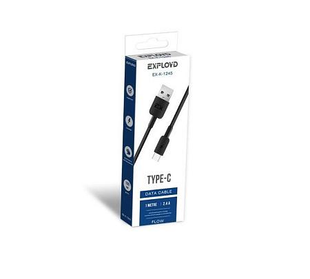 EXPLOYD EX-K-1245 Дата-кабель USB - TYPE-C 1М чёрный