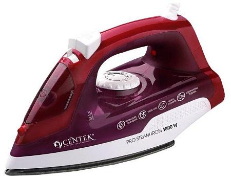 Утюг CENTEK CT-2347 (красный, фиолетовый)