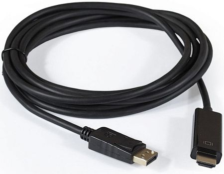 Кабель ExeGate EX-CC-DP-HDMI-2.0 DisplayPort-HDMI (черный) (2 м)