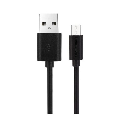 Кабель соединительный More Choice K13m (USB 2.0 A-Micro USB 2.0 B) черный 1 м