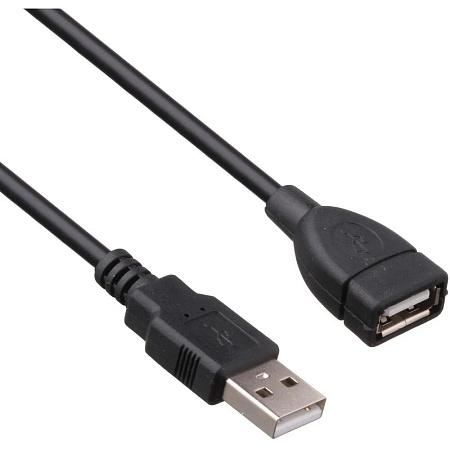 Кабель удлинительный ExeGate EX-CCF-USB2-AMAF-2.0F (USB 2.0 A-USB 2.0 A) черный 2 м