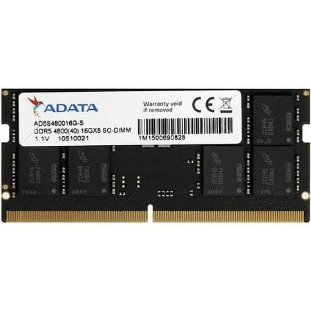 Оперативная память 16 GB DDR5 ADATA AD5S480016G-S (38400 Мб/с, 4800 МГц, CL40)