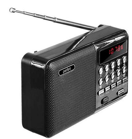 Радиоприемник Perfeo PF-A4870 PALM черный