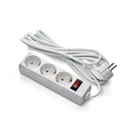 Сетевой фильтр ExeGate EC-3-1.8W 1,8 м, белый