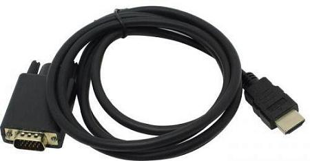 Кабель ExeGate EX-CC-HDMIM-VGAM-1.8 HDMI-VGA (черный) (1,8 м)