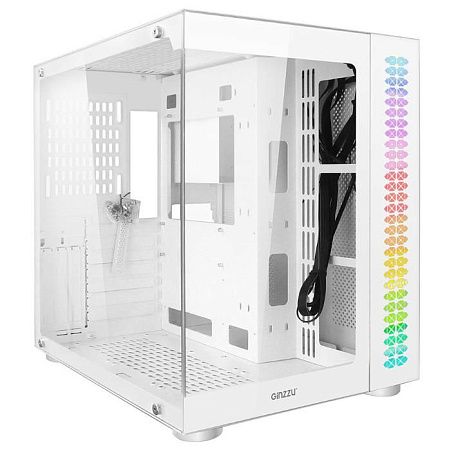Корпус Ginzzu V580 (mATX, ATX, Mini-ITX, белый, без БП)/(V580)
