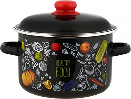 Кастрюля Appetite 1RD181М Healthy food эмал цил (3 л ) Кастрюля Appetite 1RD181М Healthy food эмал цил (3 л )