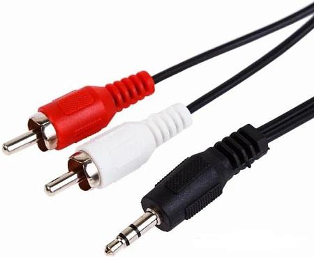 Кабель соединительный СМАРТКИП 17-4202-8 3.5 mm jack-RCA x2 (черный) (1,2 м)