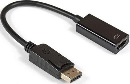 Переходник ExeGate EX-DPM-HDMIF-0.15 DisplayPort-HDMI (черный) (0,15 м)