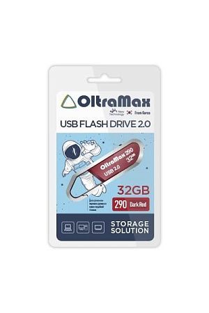 USB flash OltraMax 290,(USB 2.0/32 Гб)-красный ()