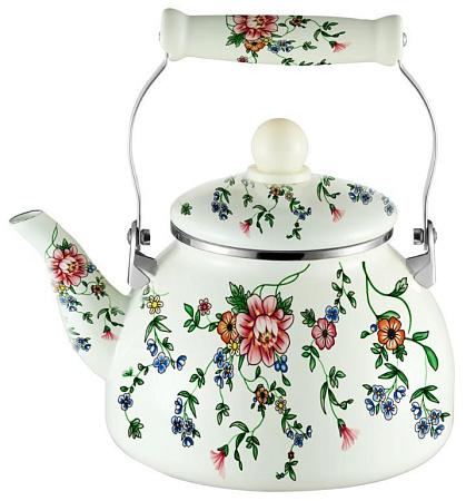 Чайник Kelli KL-4471 рисунок, белый