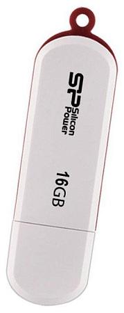 USB flash Silicon Power LuxMini 320,(USB 2.0/16 Гб)-белый (SP016GBUF2320V1W)