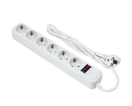 Сетевой фильтр ExeGate SP-6-1.8W 1,8 м, белый Сетевой фильтр ExeGate SP-6-1.8W 1,8 м, белый